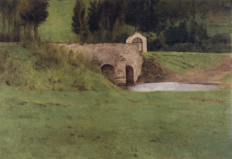 Fernand Khnopff The Bridge at Fosset china oil painting image